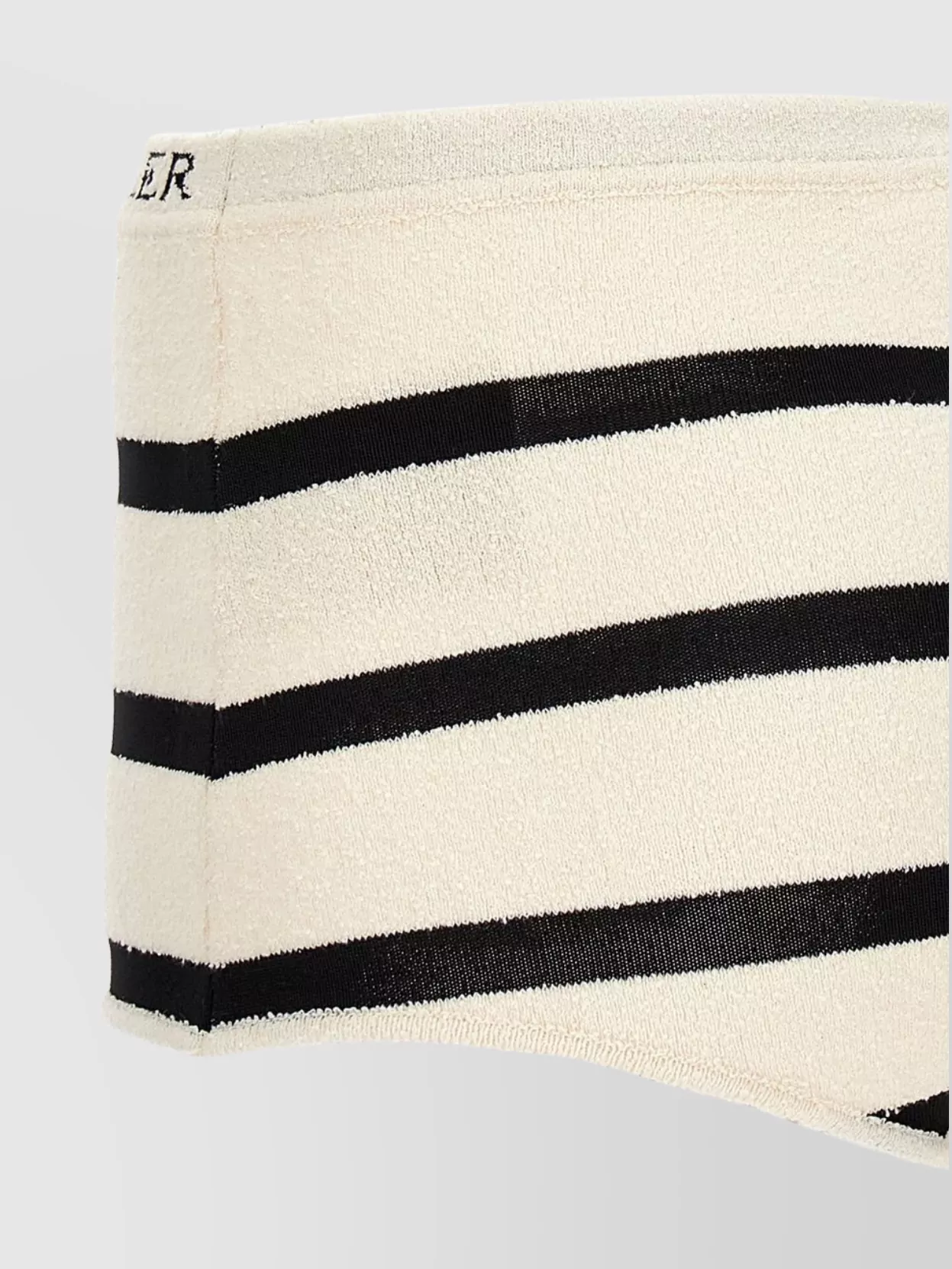 Shop Moncler Cross-back Design Striped Bikini