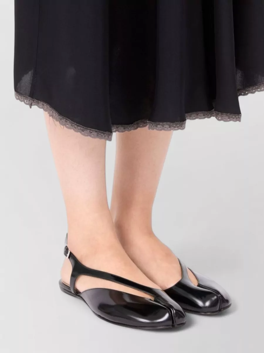 Maison Margiela Leather Tabi Slingback Sandals