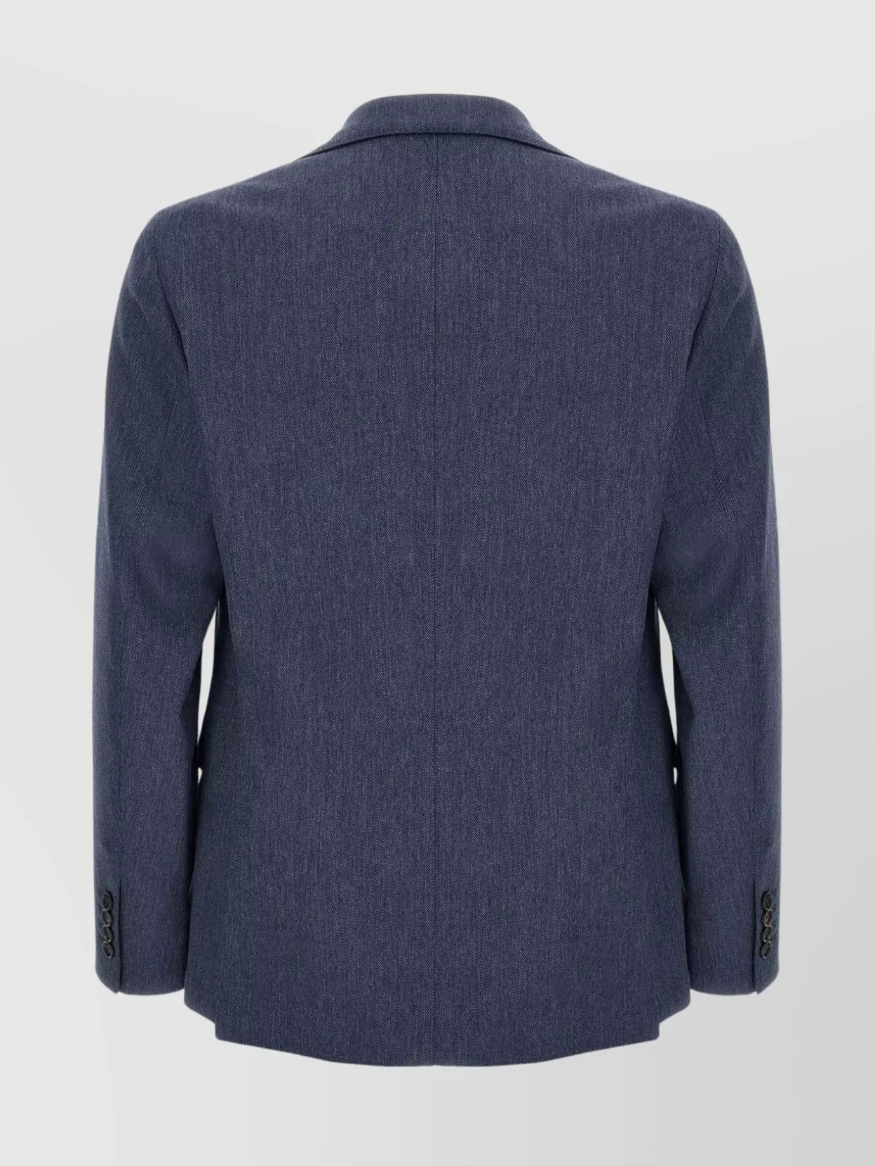 Pal Zileri Brera Brooch-detail Herringbone-pattern Blazer In Black