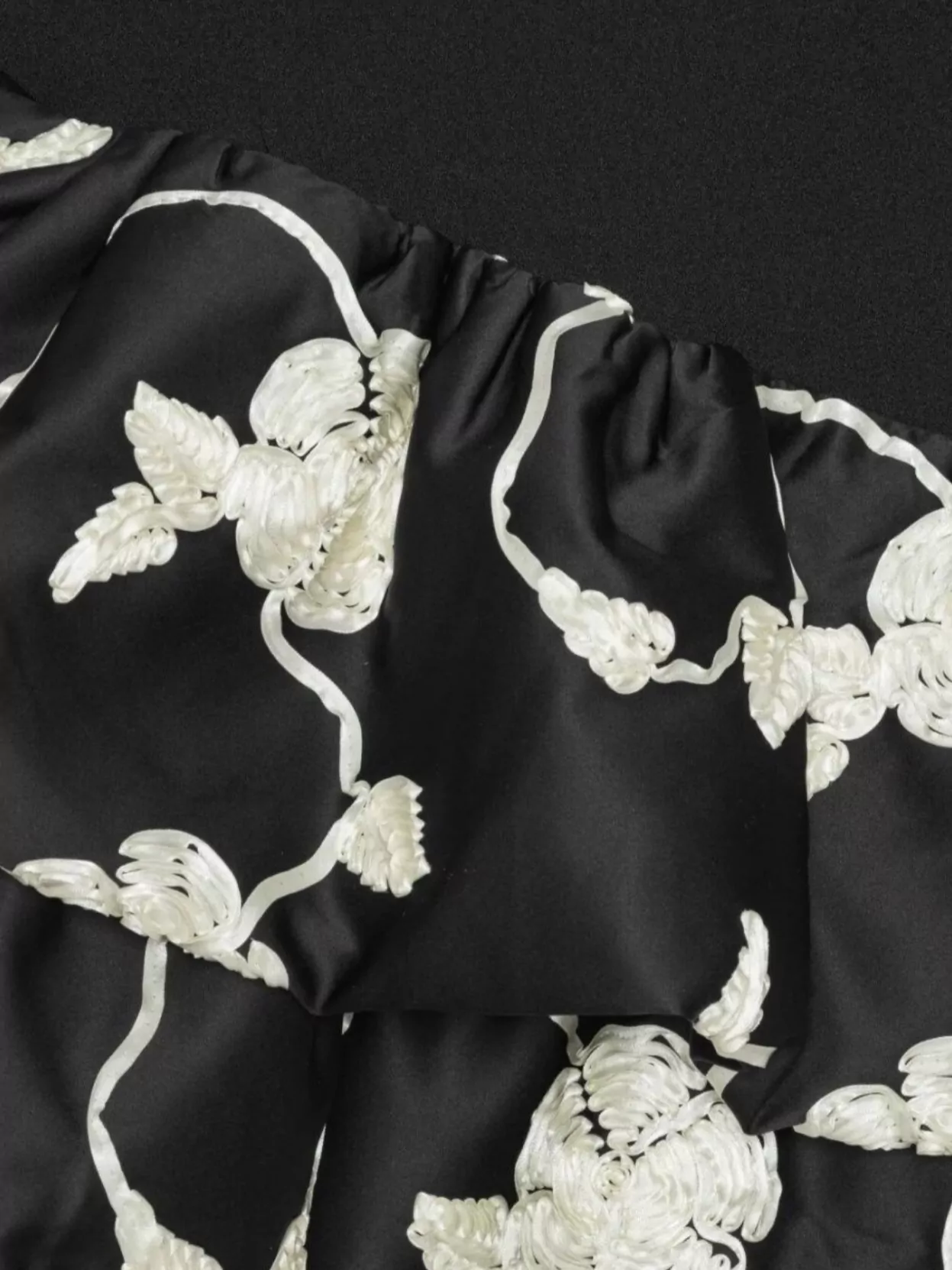 Rotate Embroidered Long Sleeve Dress With Ruffled Hem