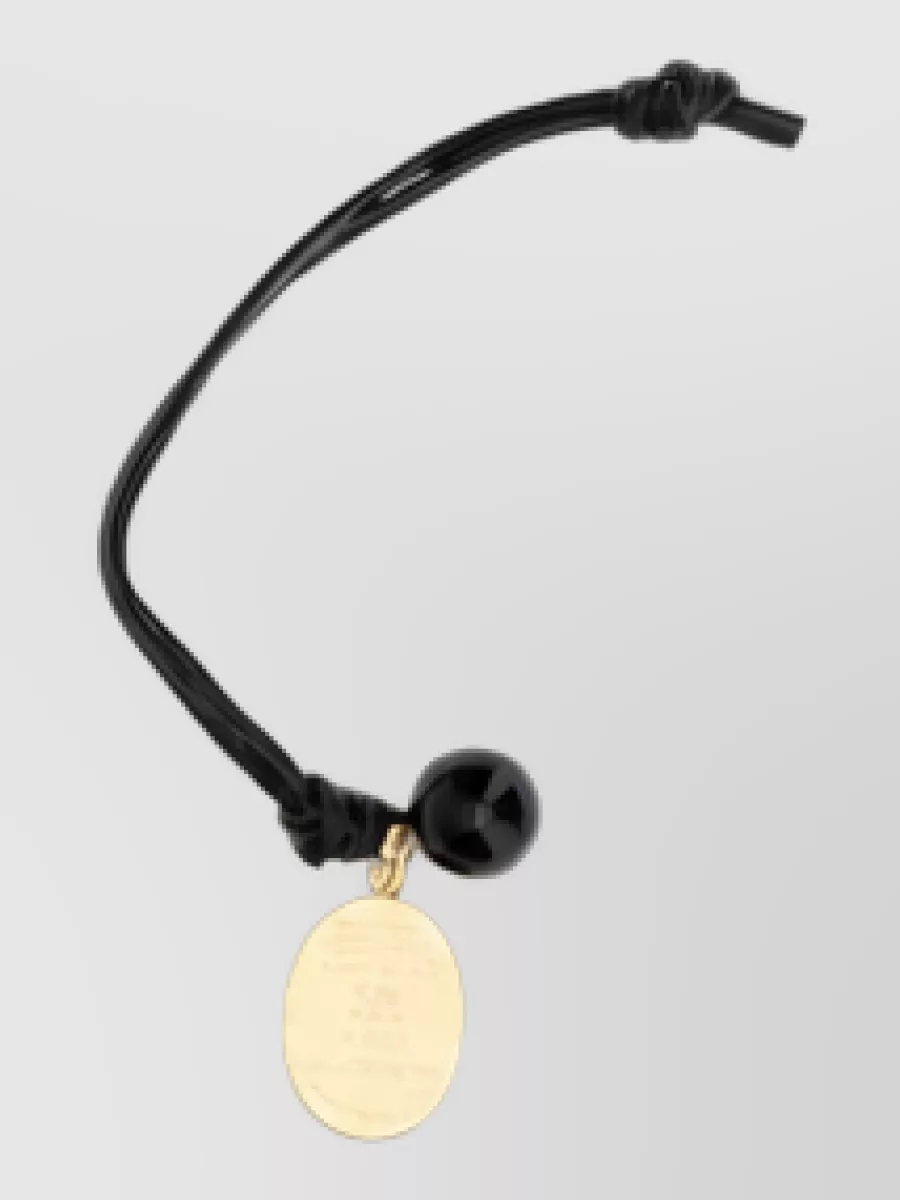 Celine leather hair clip