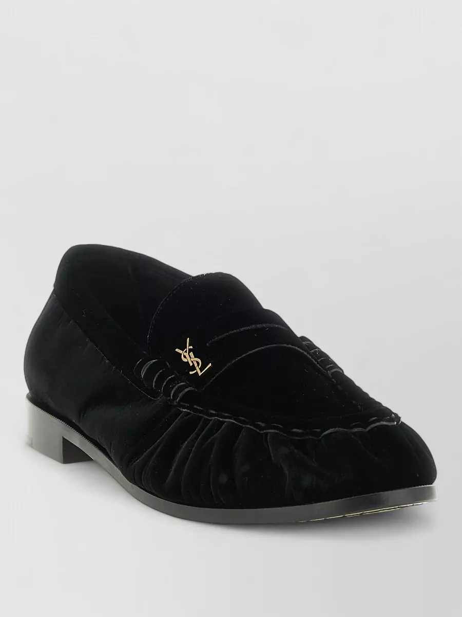 Saint Laurent velvet loafers