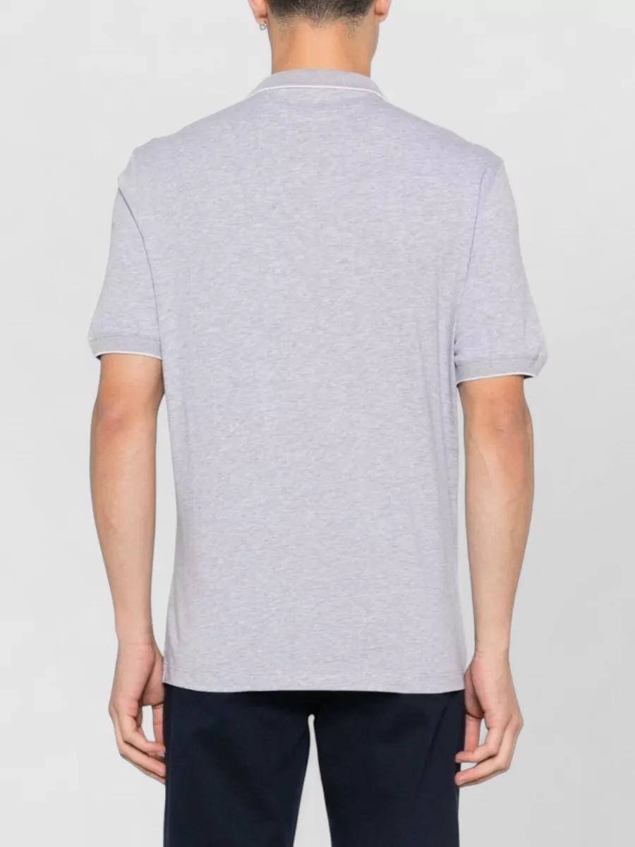 Brunello Cucinelli Cotton Polo Shirt Logo Detail Collar