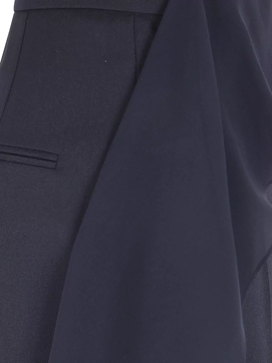 Lanvin Ruffled Straight Trousers
