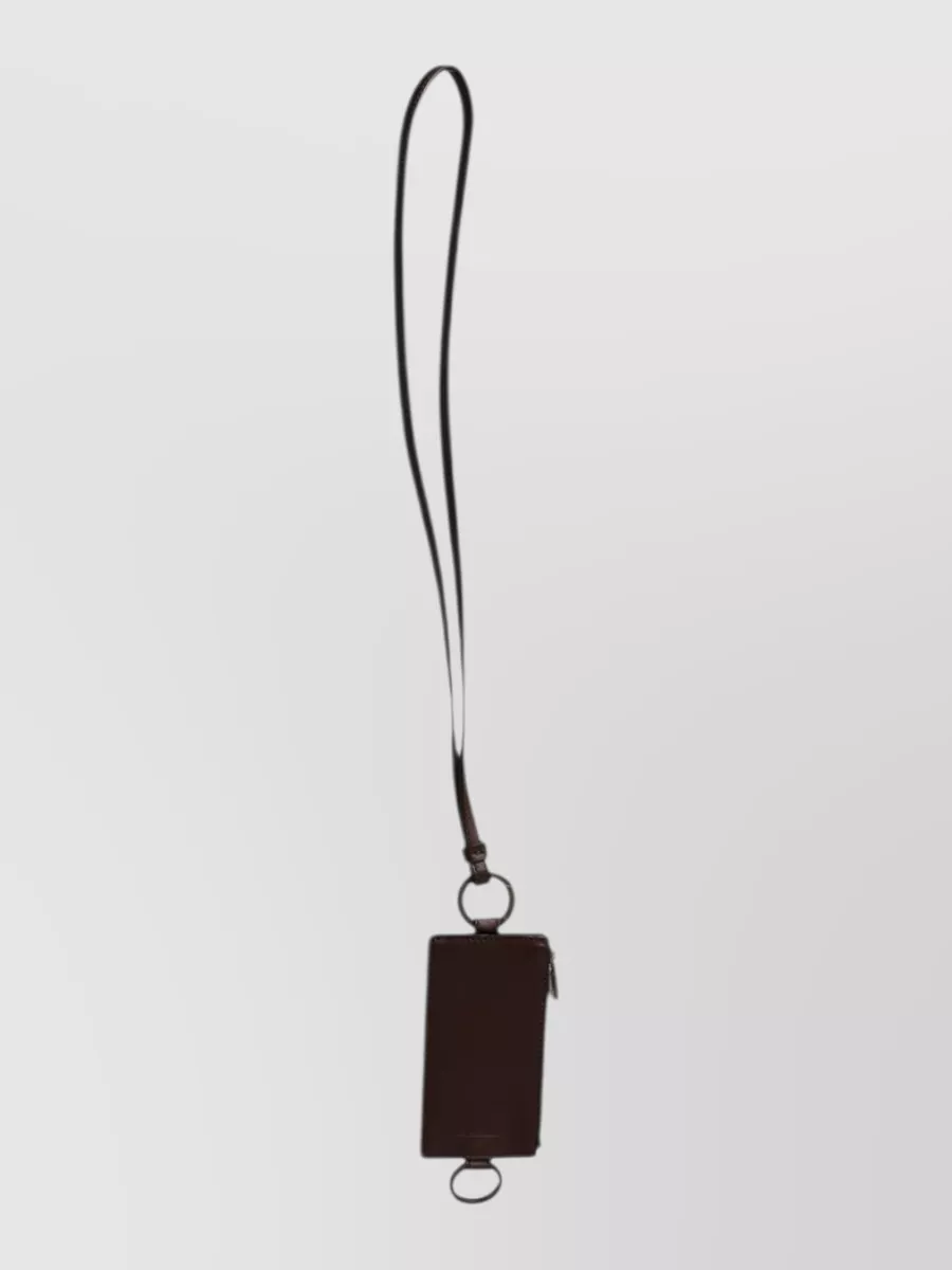 Dolce&Gabbana leather lanyard card holder