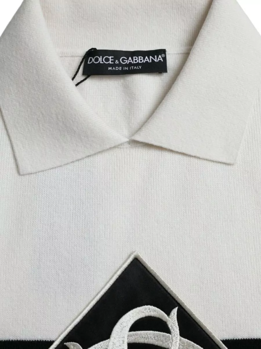 Dolce&Gabbana Cashmere Short-Sleeve Polo Shirt