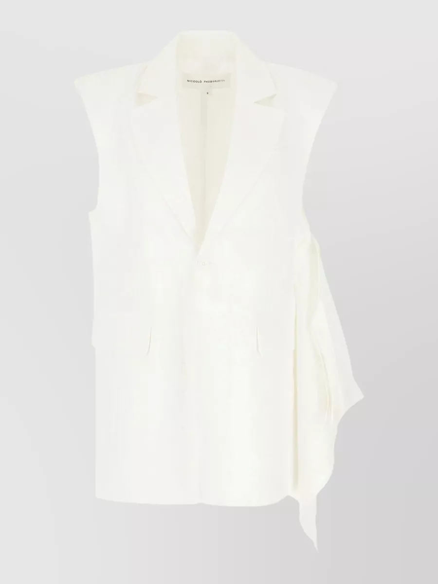 Niccolò Pasqualetti linen blend vest