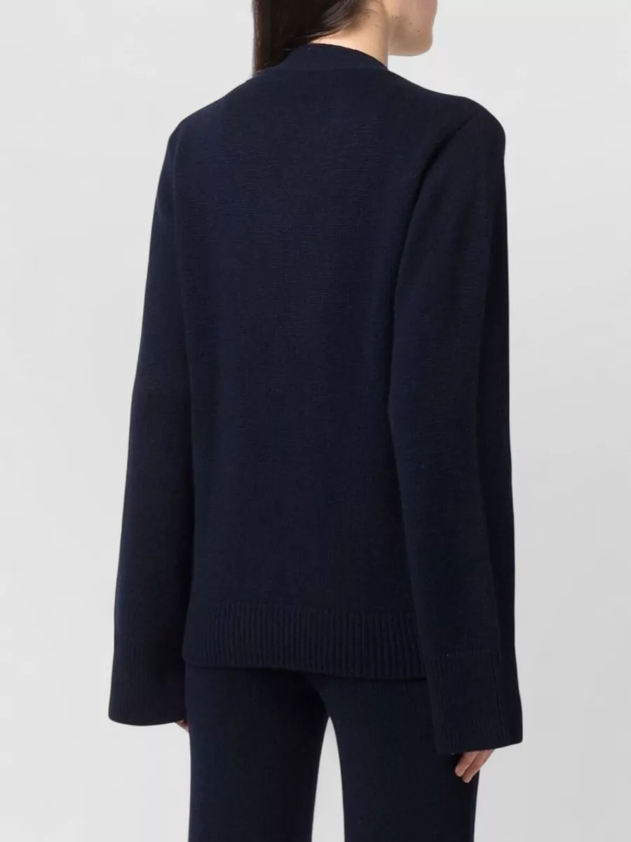 Lisa Yang Cashmere Ribbed V-Neck Cardigan