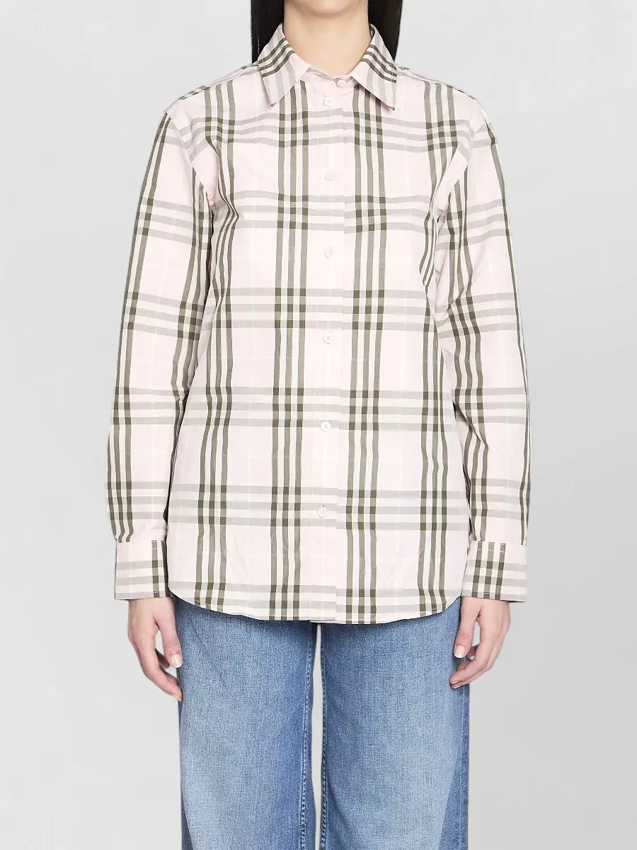 Burberry Cotton checked long-sleeve shirt