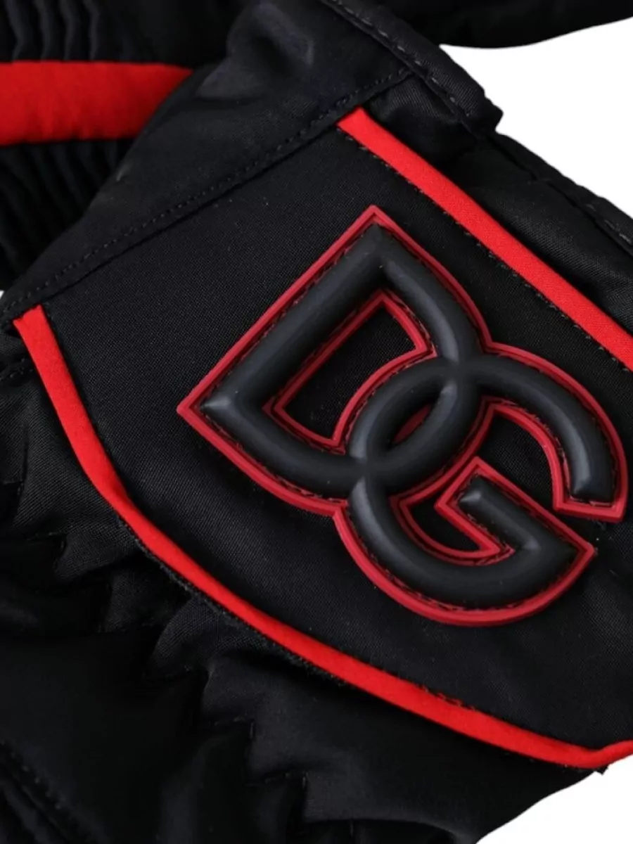Dolce&Gabbana Nylon Wrist-Length Gloves