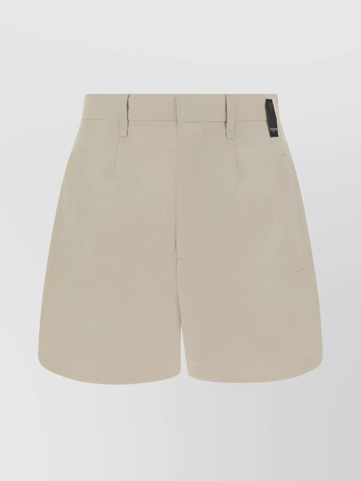 Fendi Wool Bermuda Shorts Back Pockets In White