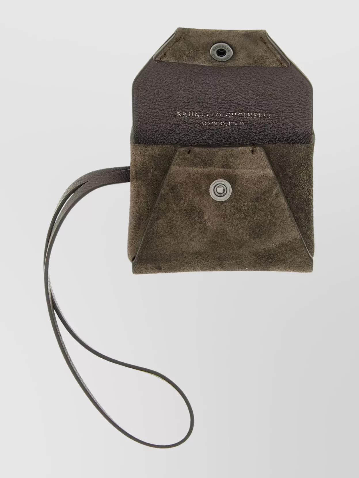 Brunello Cucinelli Suede Charm For Bag With Wrist Strap