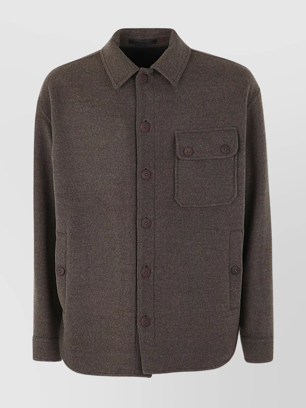 Giorgio Armani Jacket With Chest And Front Pockets In Brown
