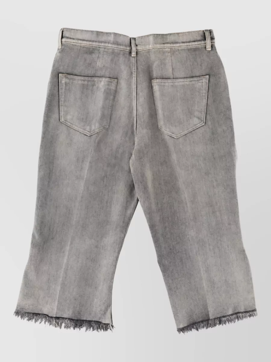 Rick Owens Denim Cropped Jeans