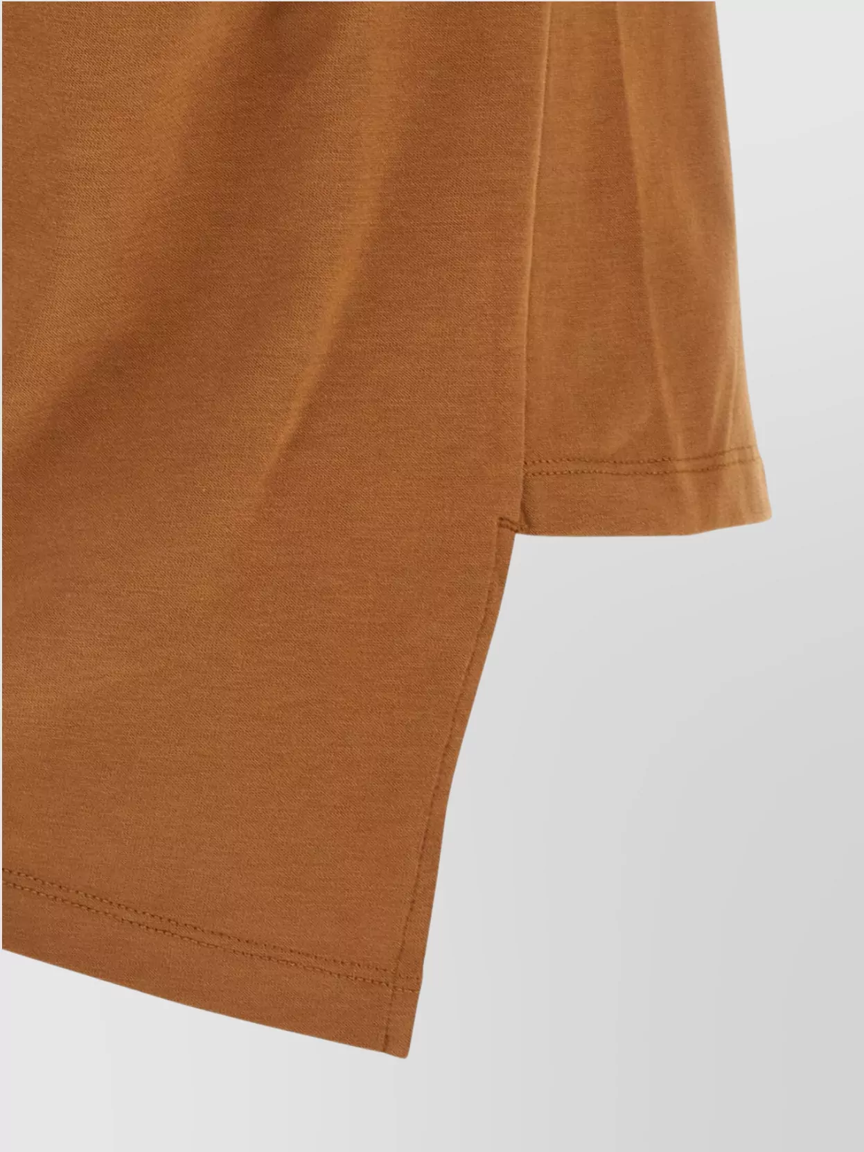 Isabel Marant Sebani Asymmetric Cotton T-shirt In Brown