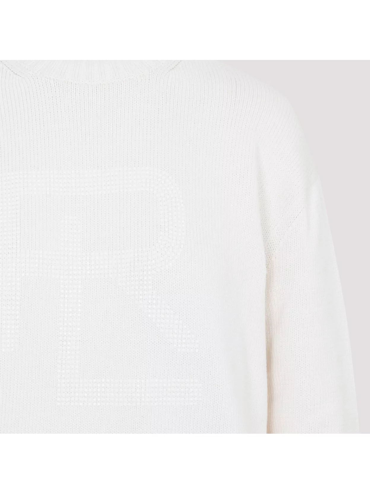 Ralph Lauren Collection Cotton And Tech Fabric Crew Neck Pullover
