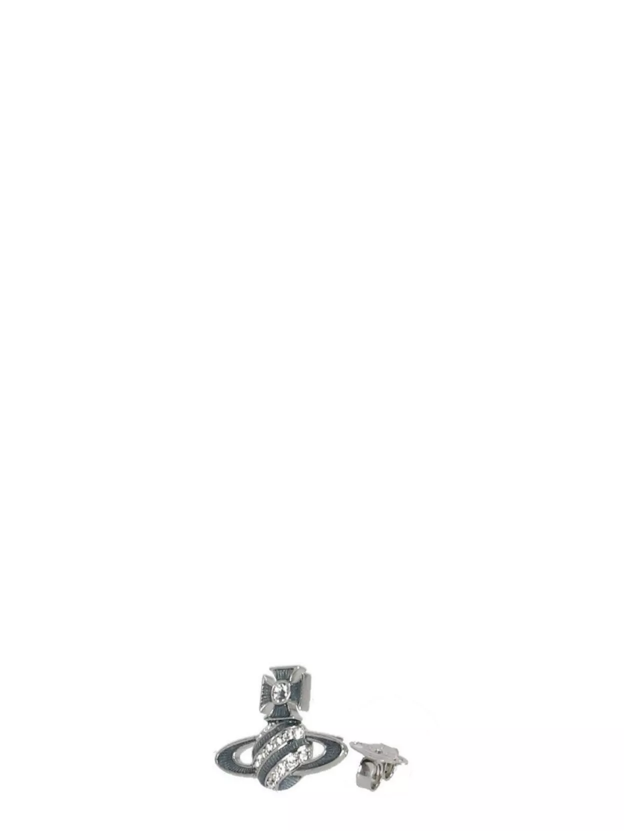 Vivienne Westwood Orb Shape Crystal Stud Earrings