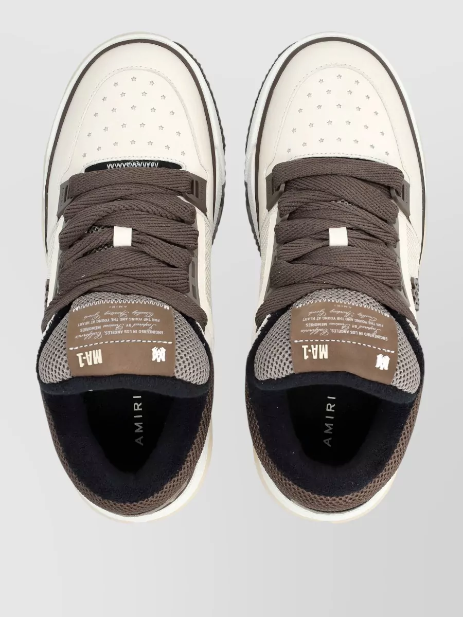 Amiri Sneakers With Contrast Sole And Mesh Panels