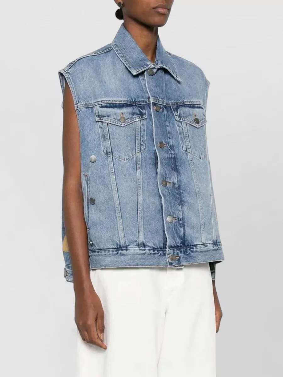 Haikure Janette Sleeveless Top Flap Pockets