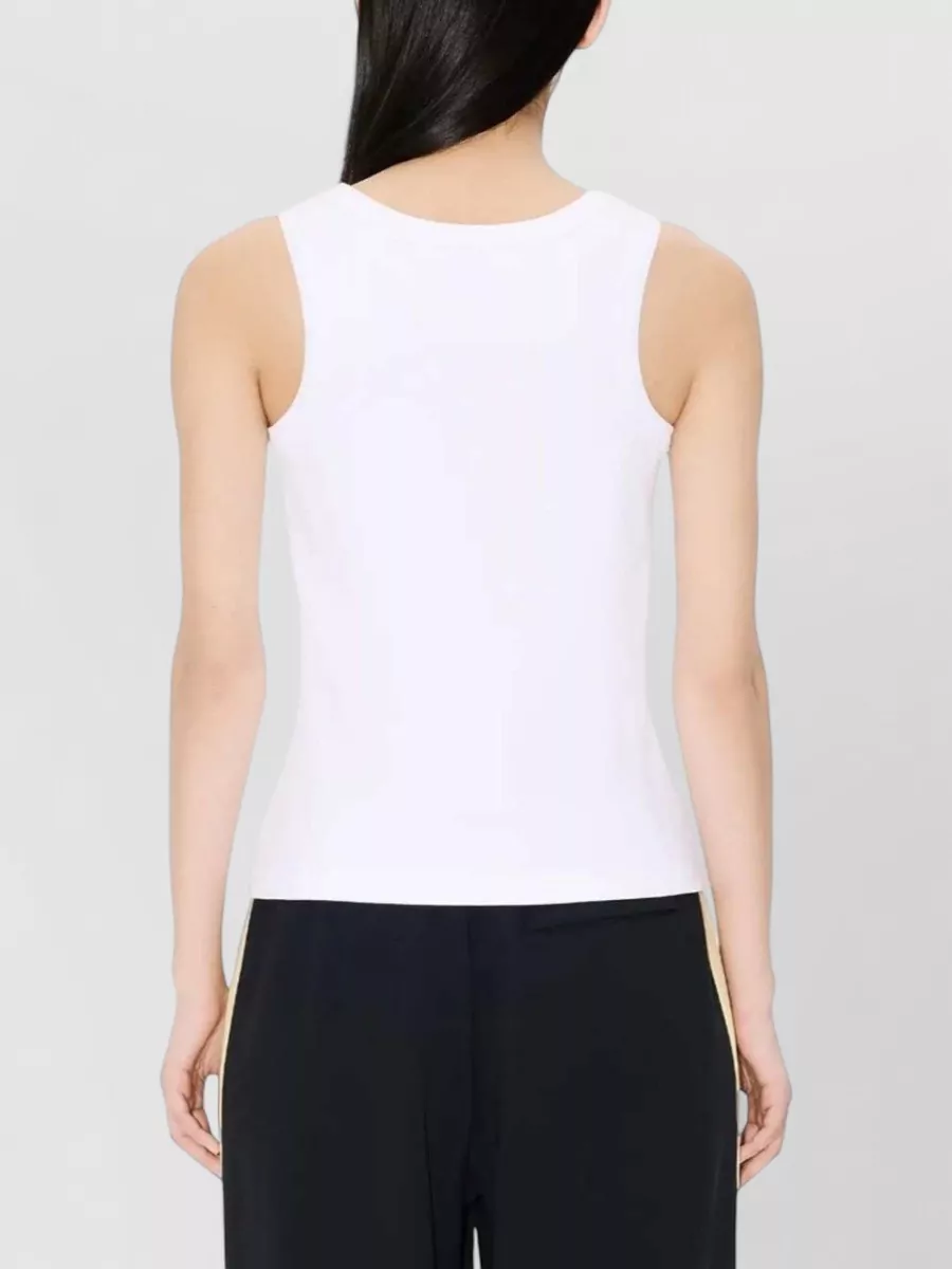 Kenzo Cotton Ribbed Logo-Print Tank Top