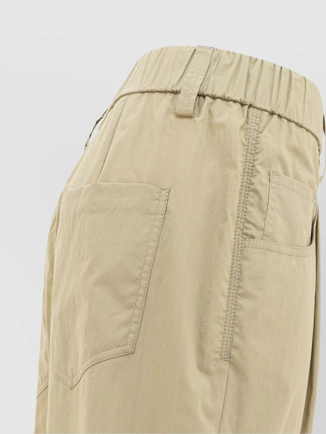 BRUNELLO CUCINELLI TAILORED TROUSERS WITH POCKETS AND ELASTIC WAISTBAND