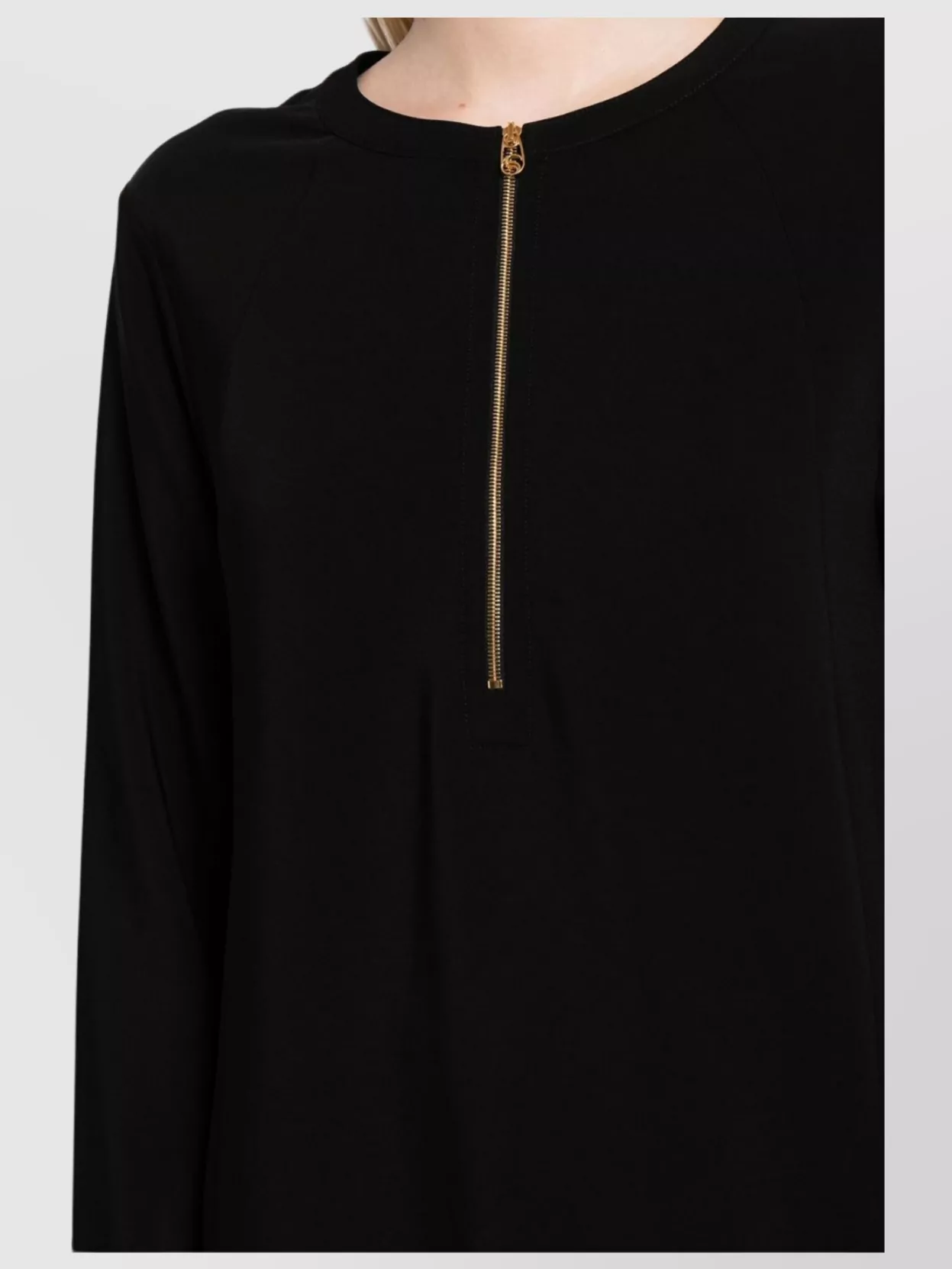 Stella Mccartney Zipper Detail Long Sleeve Top