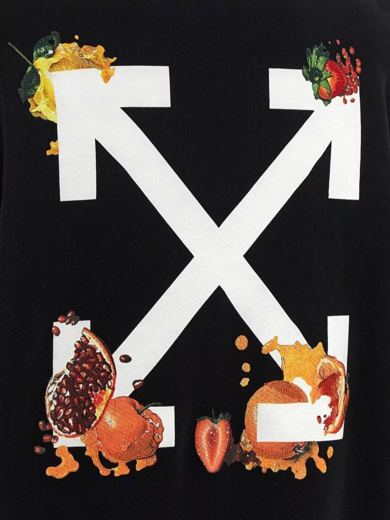 Off-White Arrow Graphic Hoodie Featuring Drawstring