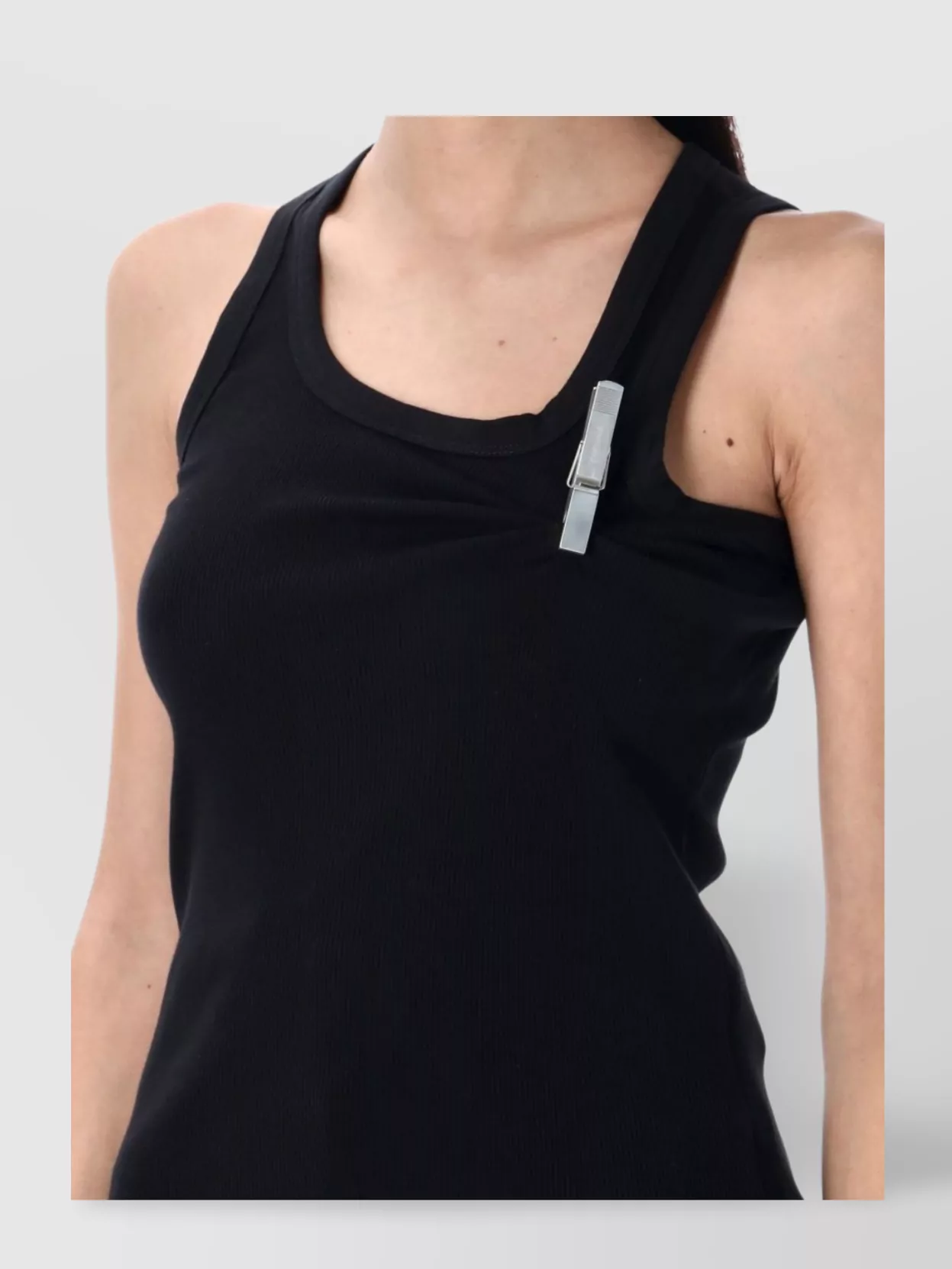 Coperni Ribbed Tank Top Decorative Pin