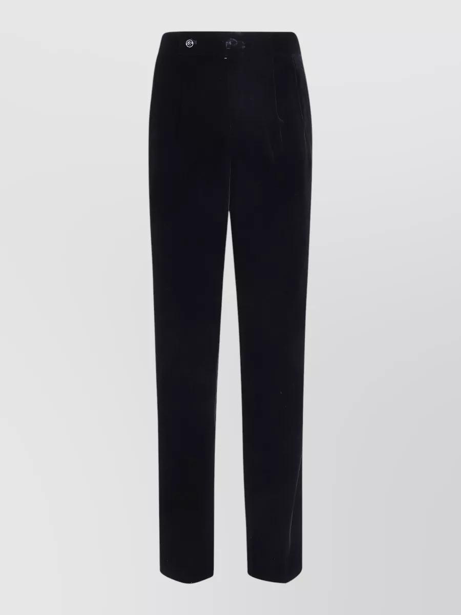 Giorgio Armani velvet tailored trousers
