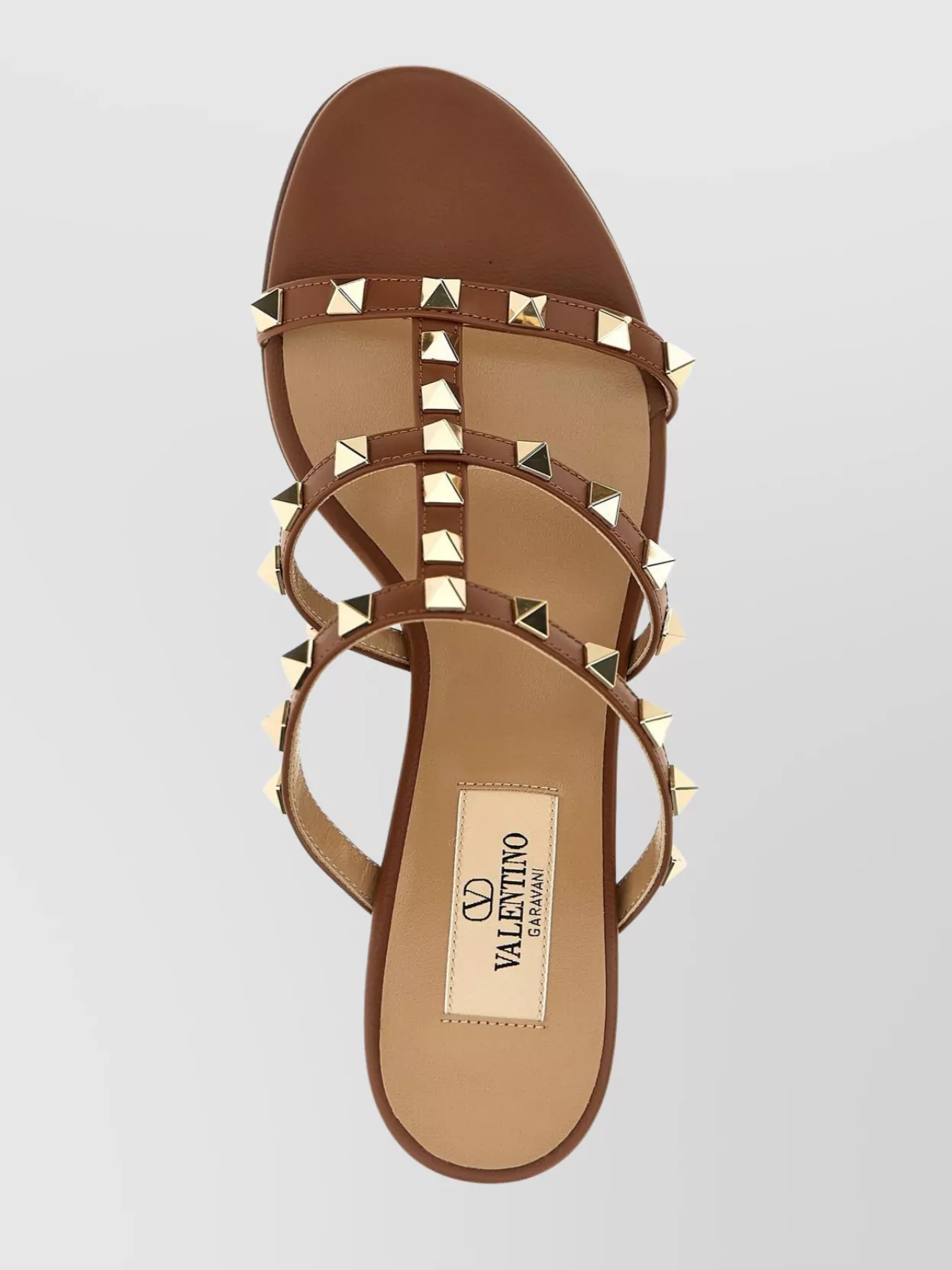 Valentino Rockstud Block Heel Open Toe Sandals