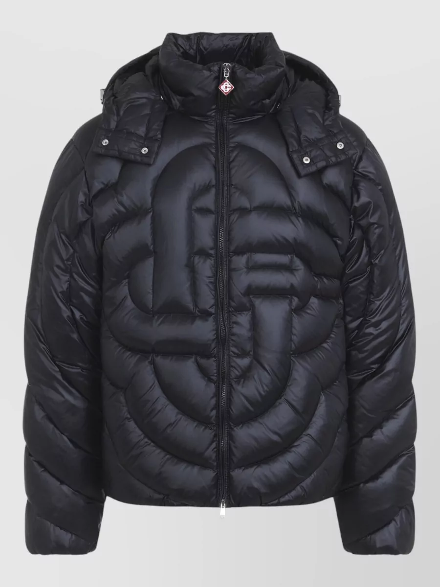 Casablanca down quilted hooded puffer jacket