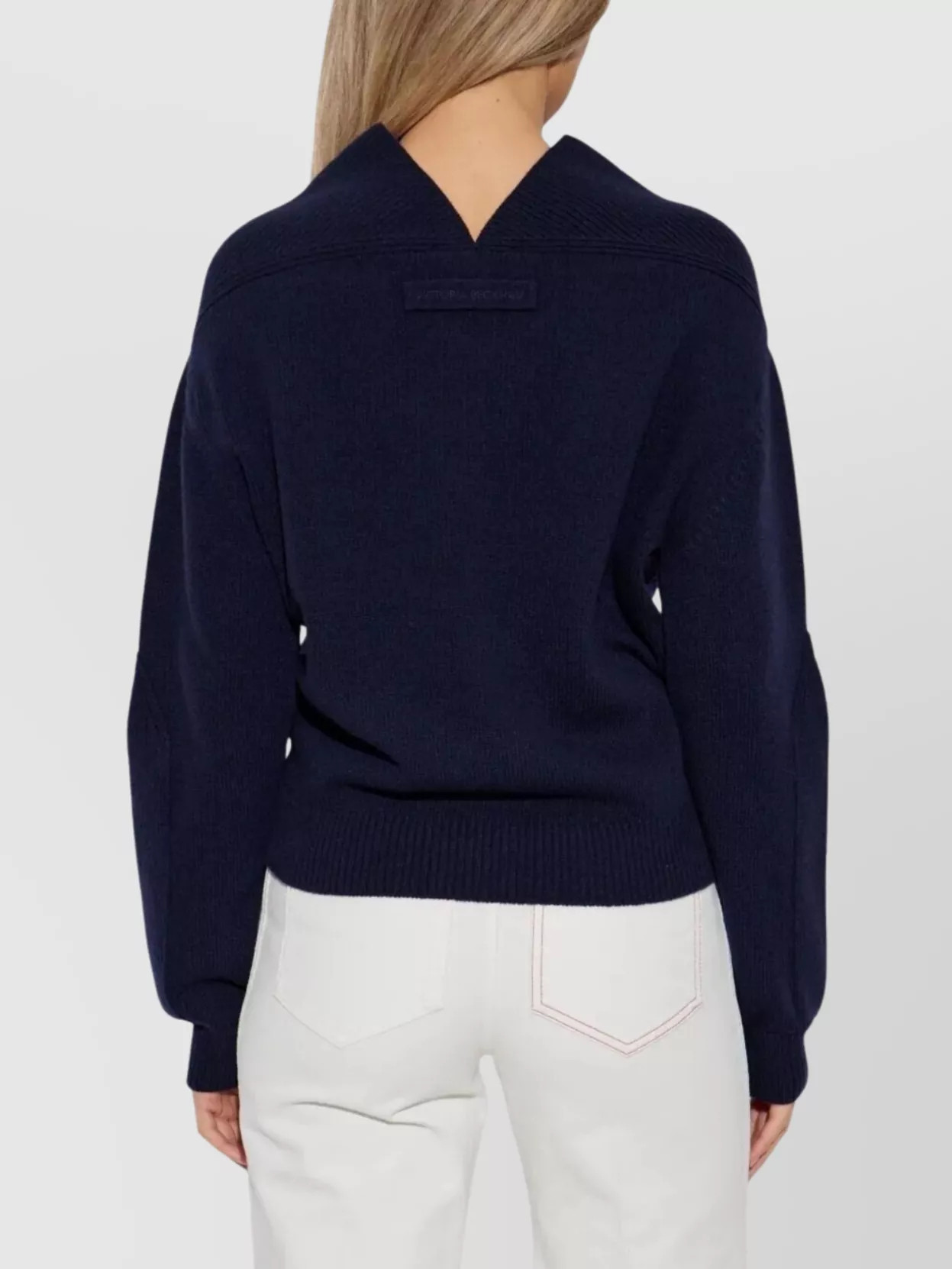 Victoria Beckham V-Neck Cashmere Blend Jumper