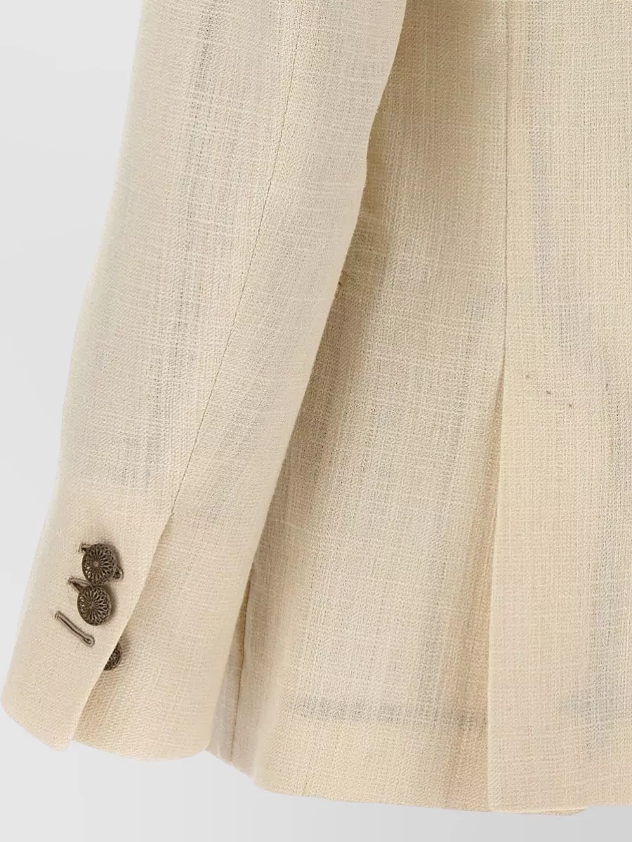 Maurizio Miri Silk Double-Breasted Blazer