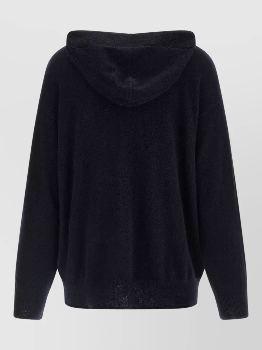 Max Mara Cashmere Hooded Zip-Up Cardigan