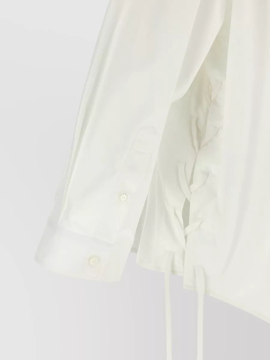Balenciaga Cotton Oversized Lace-Up Shirt