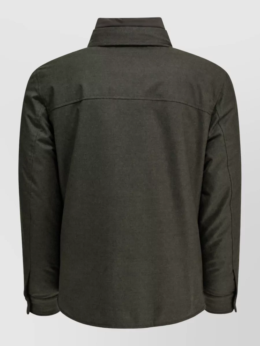 Moorer Wool Cashmere Padded Overshirt Jacket