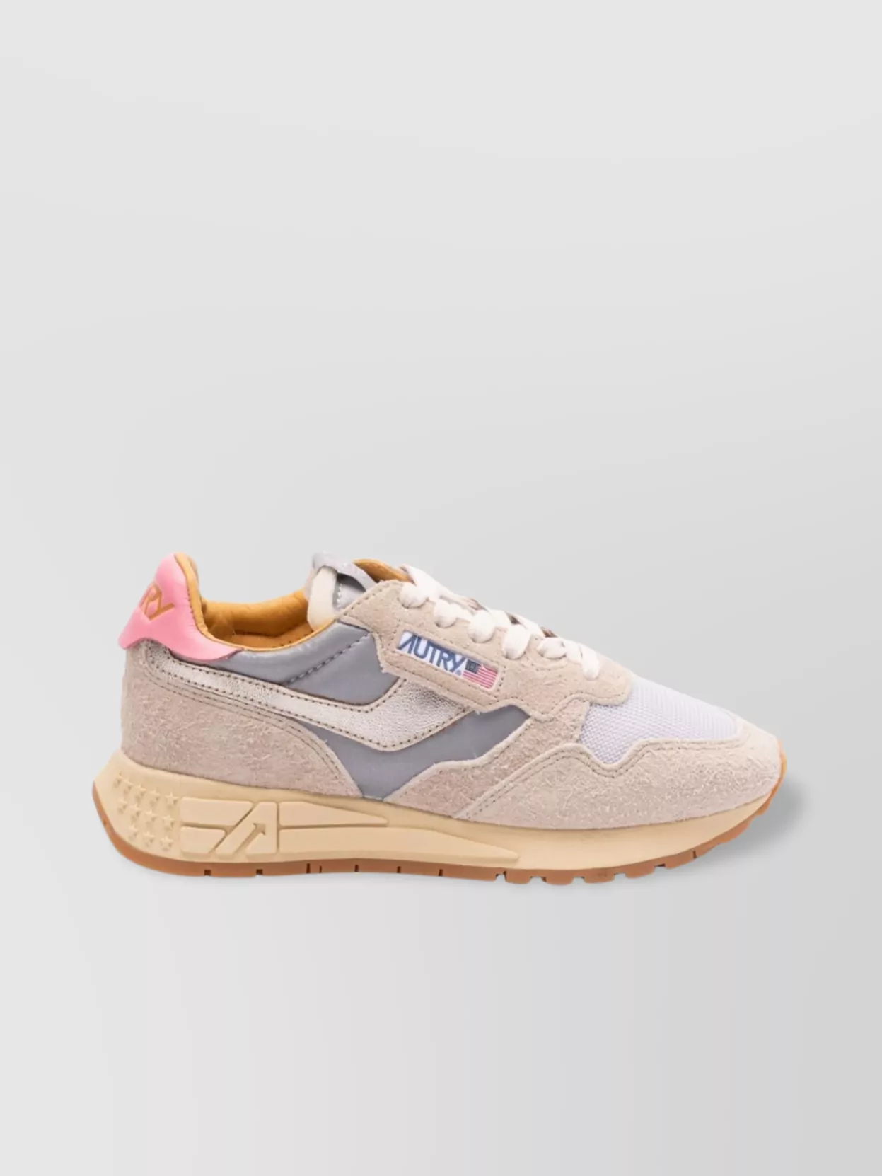 Autry Low Top Sneakers With Suede And Mesh