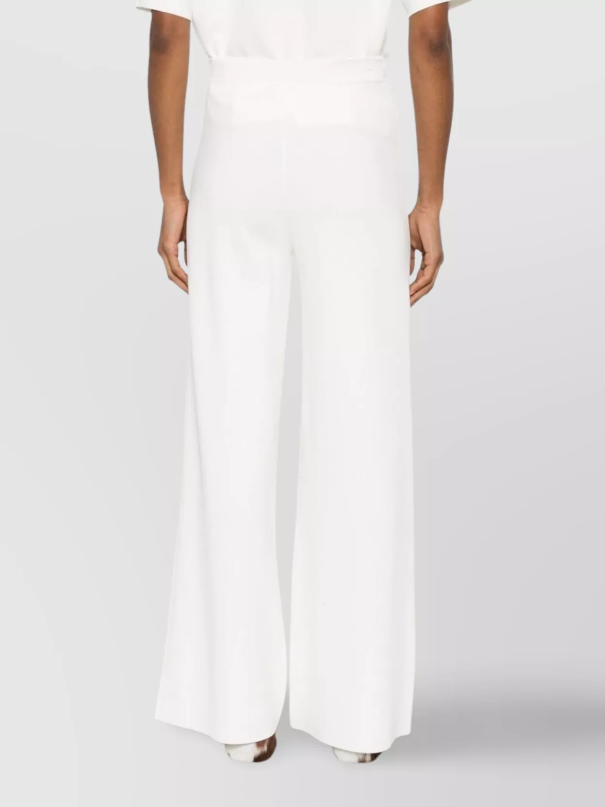 P.a.r.o.s.h High Waist Wide Leg Flared Trousers