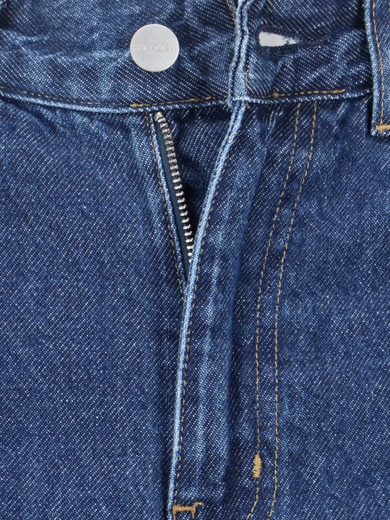 Carhartt Straight Trousers Featuring Back Pockets And Belt Loops In Blue