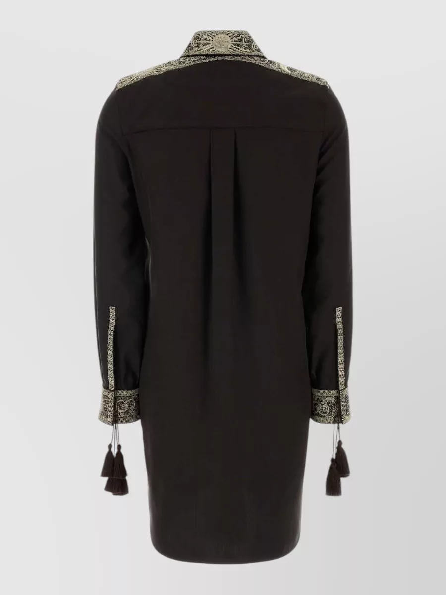 Burberry Silk Shirt Mini Dress