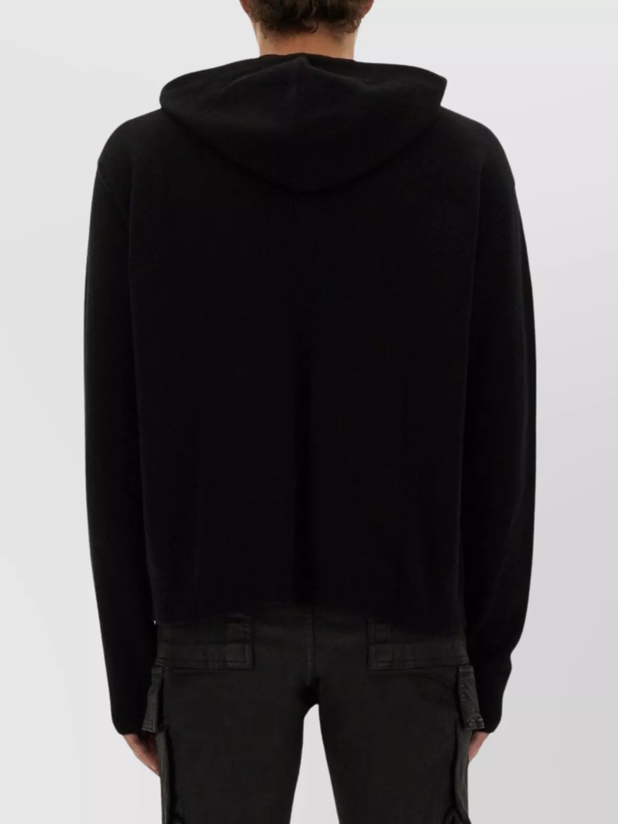 Rick Owens Hooded Sweater With Drawstring And Pockets