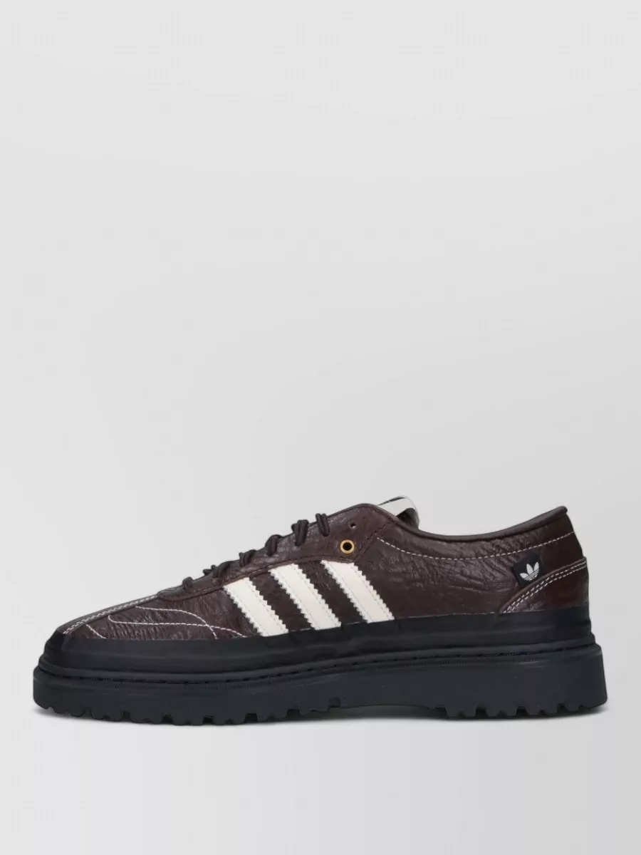 Adidas Leather Low Top Lace-Up Sneakers