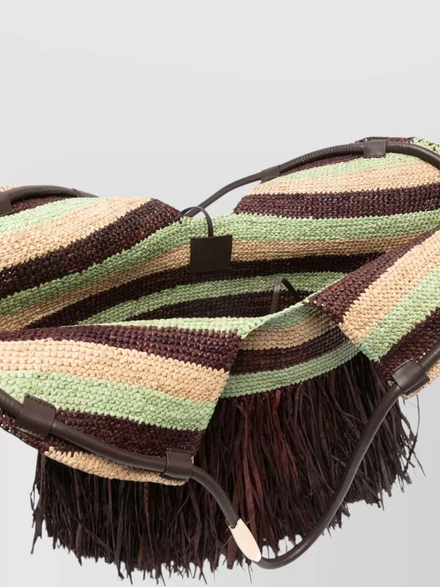 Zimmermann Striped Raffia Tote Bag