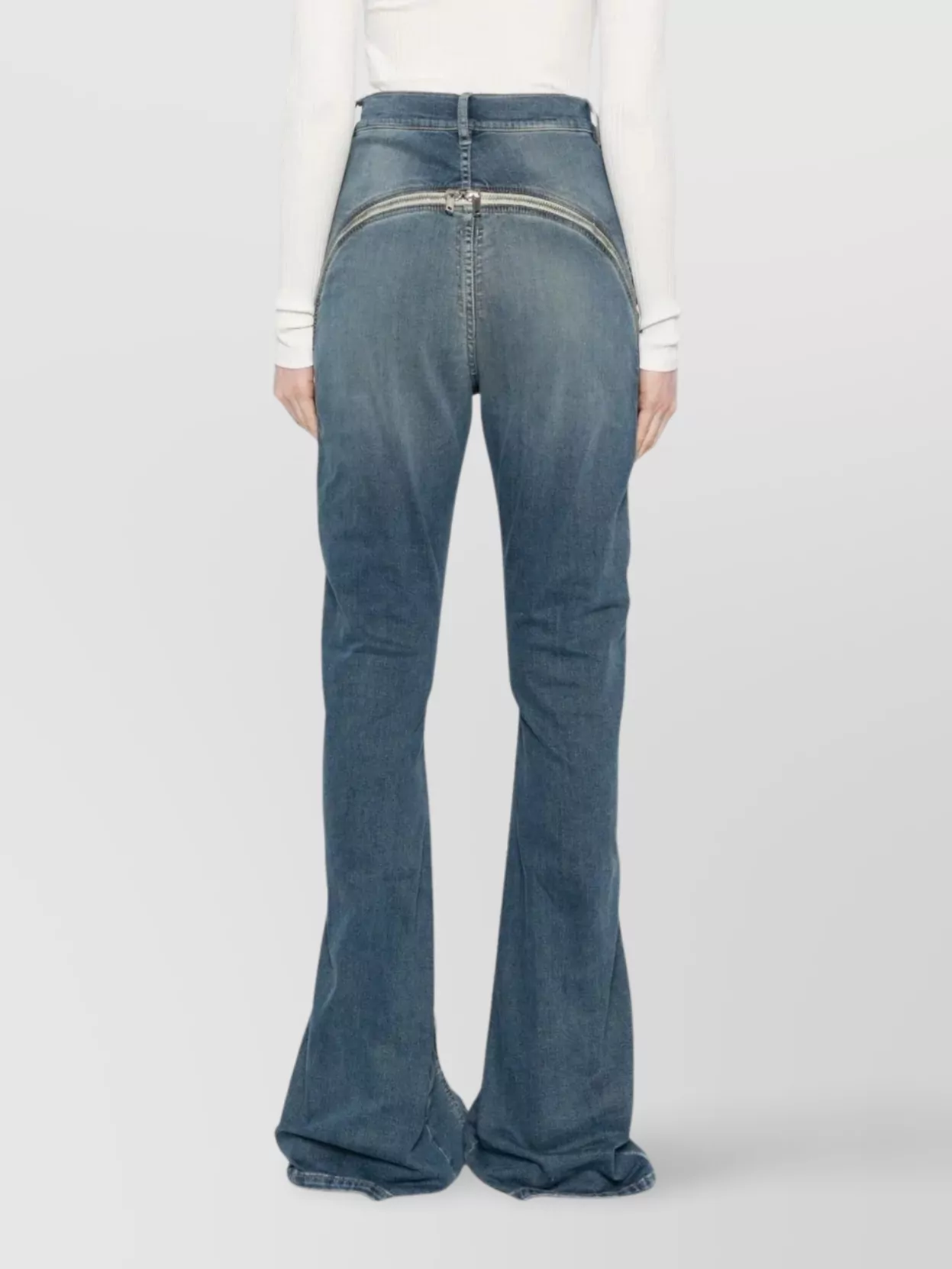Rick Owens Drkshdw Denim Trousers Belt Loops