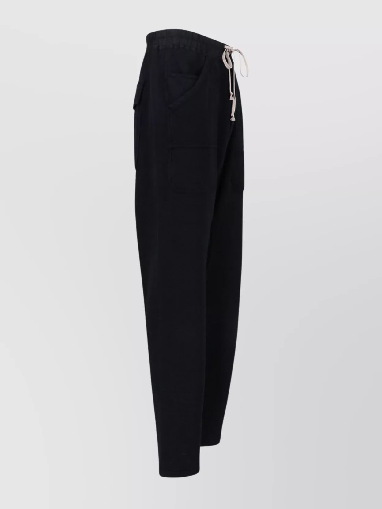 Rick Owens Drkshdw Straight Trousers With Elastic Waist And Pockets