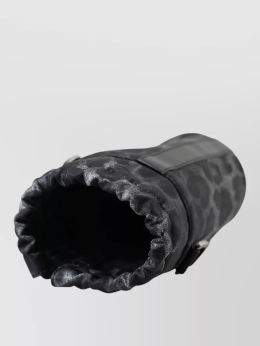 Dolce&Gabbana Leopard-Print Nylon Bottle Cage Bag