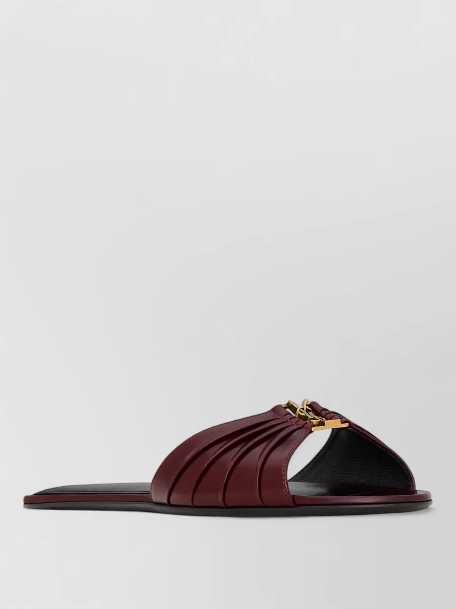 Saint Laurent leather babylone mules