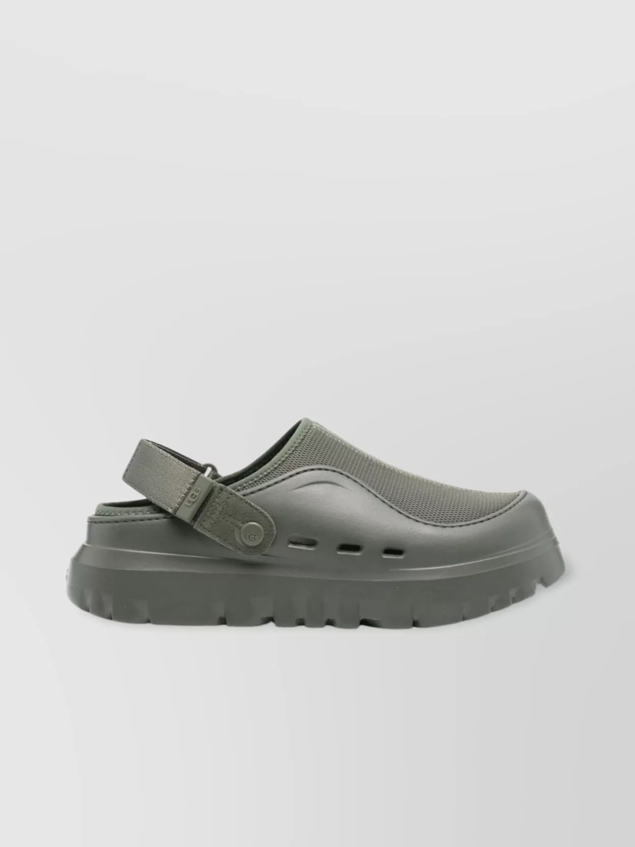 Ugg Adjustable Strap Chunky Sole Clogs