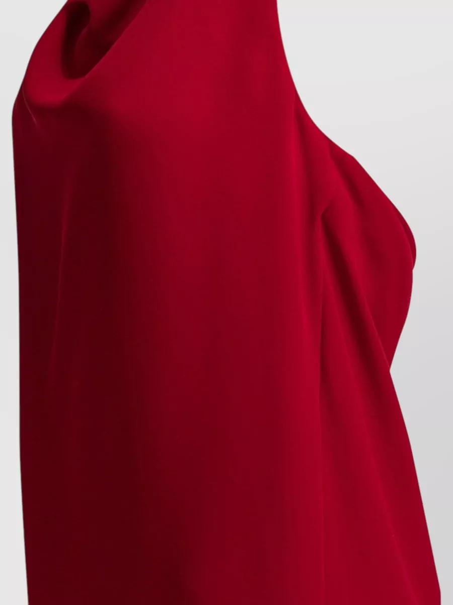 Valentino Silk Draped Midi Dress