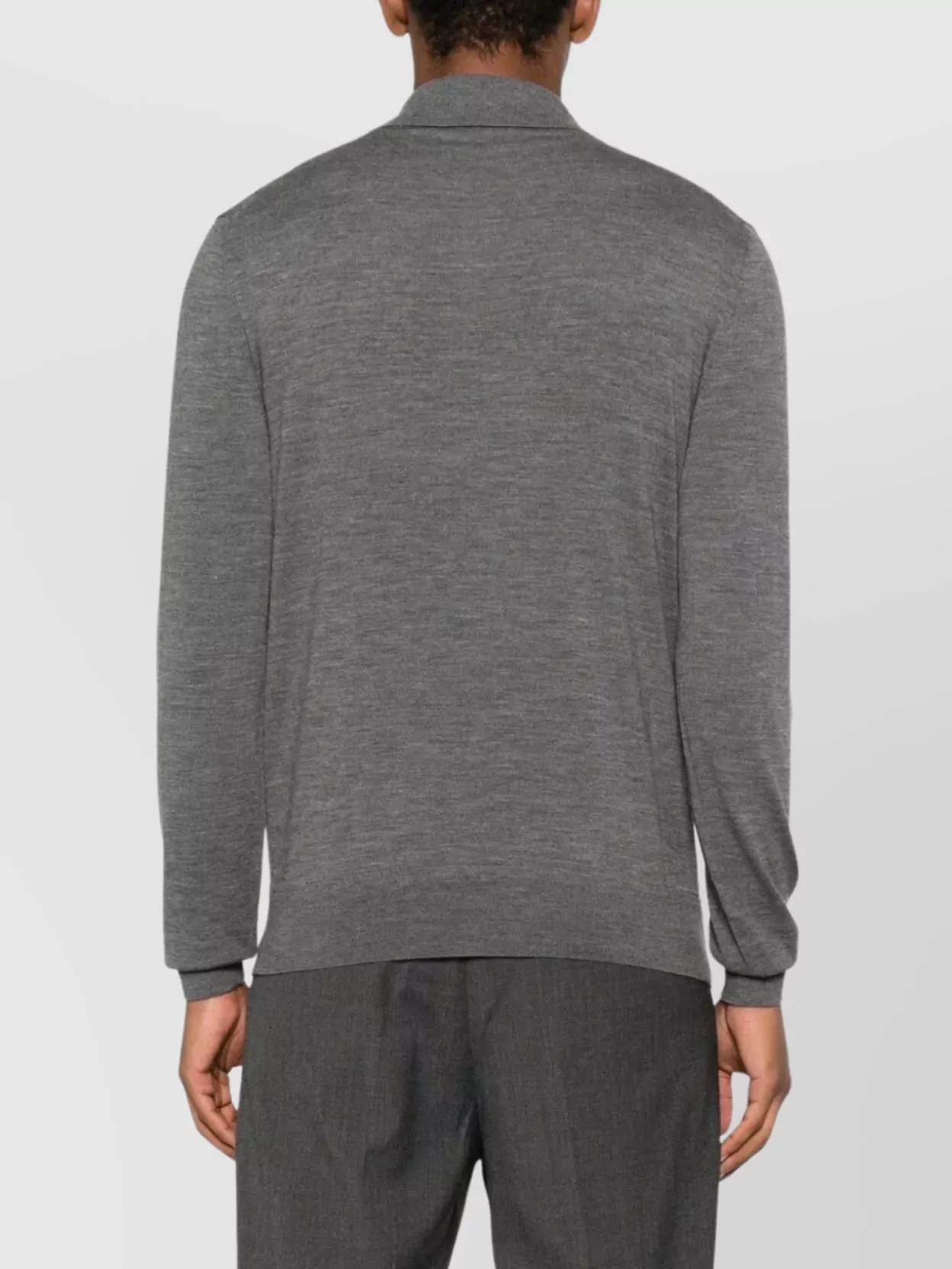 Tom Ford Fine Knit Long Sleeve Polo Shirt